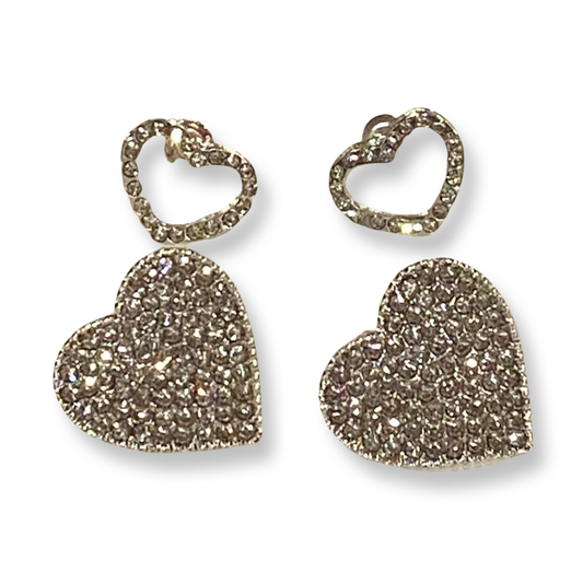 4pc Heart Earrings Set